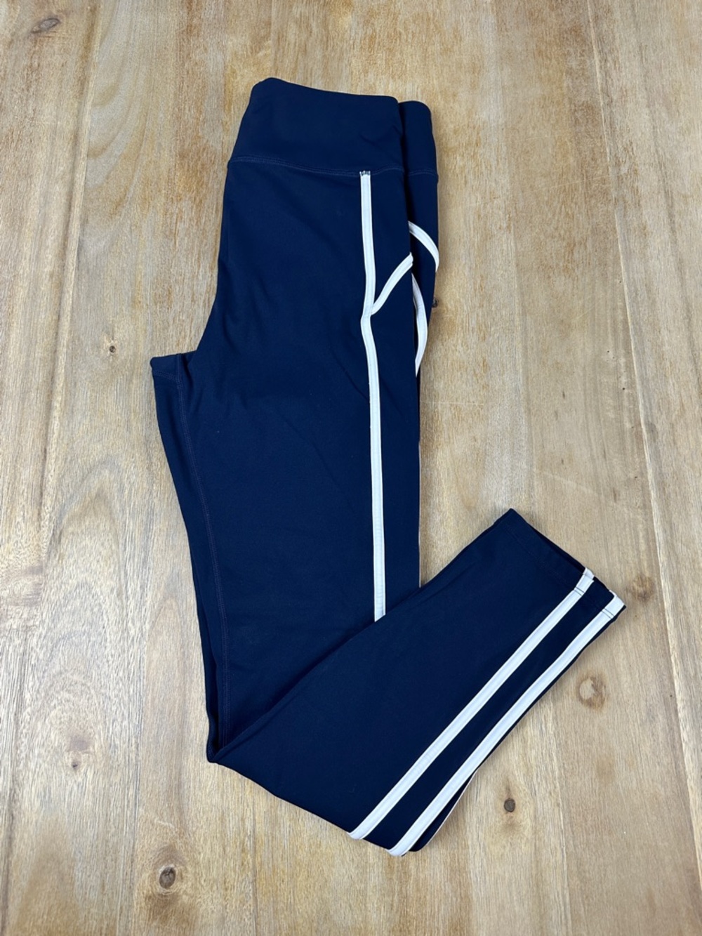 Addison Bay Navy Luxe Sport High-Rise Chestnut Leggings High Impact